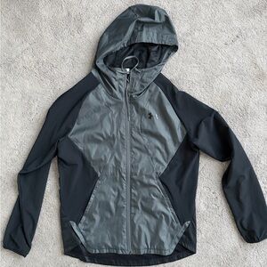 Under Armour Gray and Black Hooded Jacket